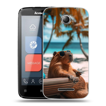 Пластиковый чехол на Lenovo A390 с принтом Капибара