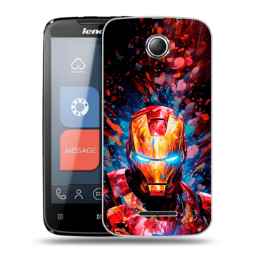 Пластиковый чехол на Lenovo A390 с принтом Железный человек Ironman