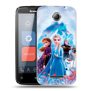 Пластиковый чехол на Lenovo A390 с принтом Холодное сердце Frozen