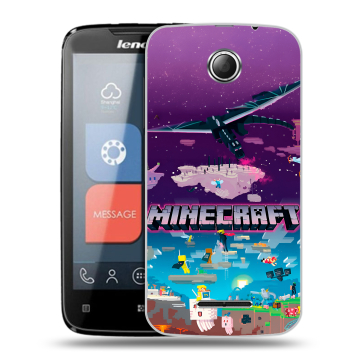 Пластиковый чехол на Lenovo A390 с принтом Майнкрафт Minecraft
