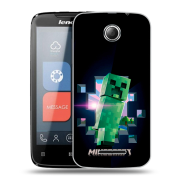 Пластиковый чехол на Lenovo A390 с принтом Майнкрафт Minecraft