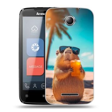 Пластиковый чехол на Lenovo A390 с принтом Капибара