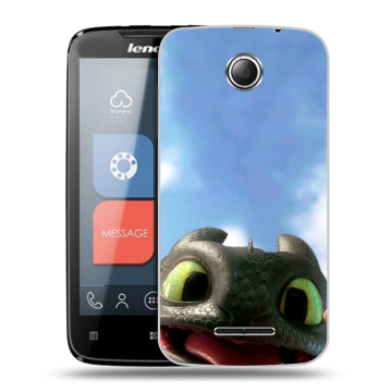 Пластиковый чехол на Lenovo A390 с принтом Как приручить дракона