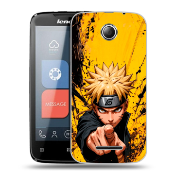 Пластиковый чехол на Lenovo A390 с принтом Naruto Наруто