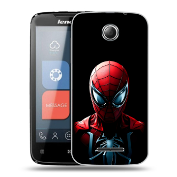 Пластиковый чехол на Lenovo A390 с принтом Spiderman Человек паук