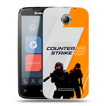 Пластиковый чехол на Lenovo A390 с принтом Counter Strike