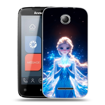 Пластиковый чехол на Lenovo A390 с принтом Холодное сердце Frozen