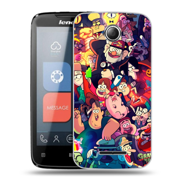Пластиковый чехол на Lenovo A390 с принтом Gravity Falls Гравити Фолз