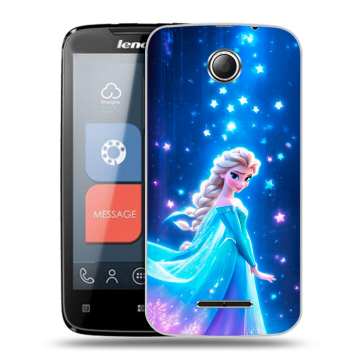 Пластиковый чехол на Lenovo A390 с принтом Холодное сердце Frozen