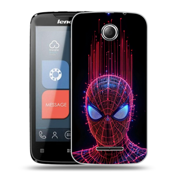 Пластиковый чехол на Lenovo A390 с принтом Spiderman Человек паук