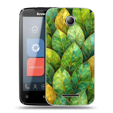 Пластиковый чехол на Lenovo A390 с принтом женский