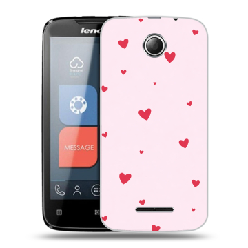 Пластиковый чехол на Lenovo A390 с принтом для девочек