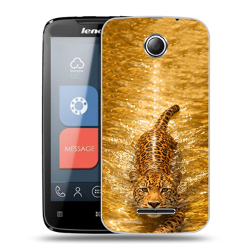 Пластиковый чехол на Lenovo A390 с принтом женский
