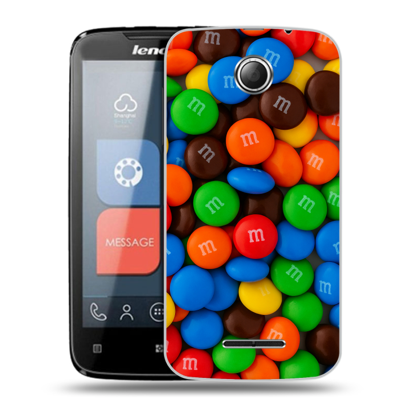 Пластиковый чехол на Lenovo A390 с принтом Конфеты Пластиковый чехол на Lenovo A390 с принтом Конфеты