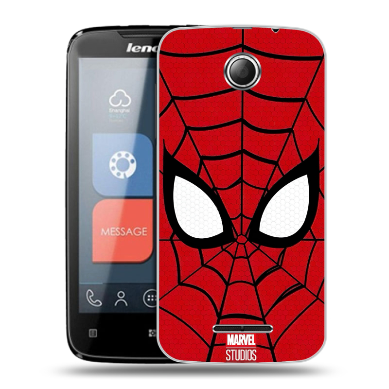 Пластиковый чехол на Lenovo A390 с принтом человек паук spiderman Пластиковый чехол на Lenovo A390 с принтом человек паук spiderman
