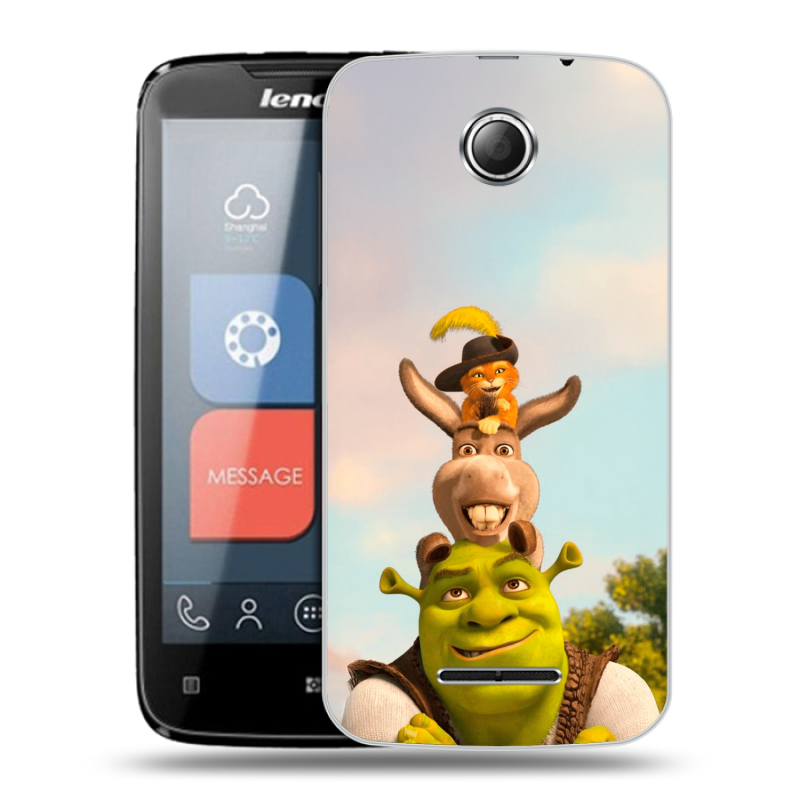 Пластиковый чехол на Lenovo A390 с принтом Шрек Shrek Пластиковый чехол на Lenovo A390 с принтом Шрек Shrek