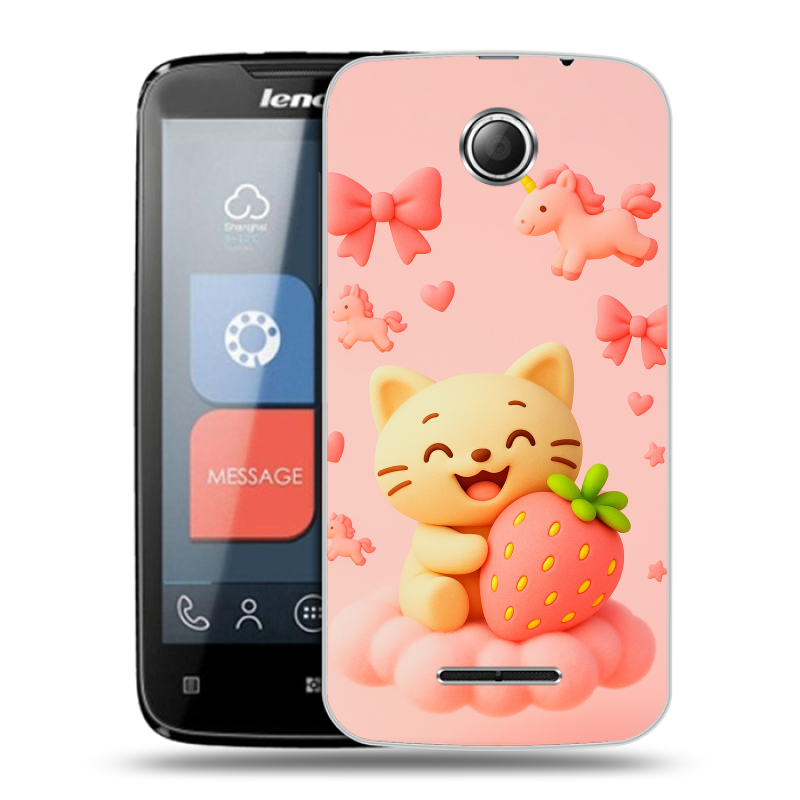 Пластиковый чехол на Lenovo A390 с принтом для девочек Пластиковый чехол на Lenovo A390 с принтом для девочек