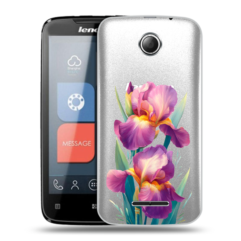 Пластиковый чехол на Lenovo A390 с принтом Цветы орхидеи Пластиковый чехол на Lenovo A390 с принтом Цветы орхидеи