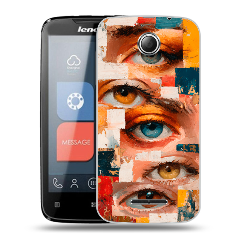 Пластиковый чехол на Lenovo A390 с принтом Модный принт Пластиковый чехол на Lenovo A390 с принтом Модный принт