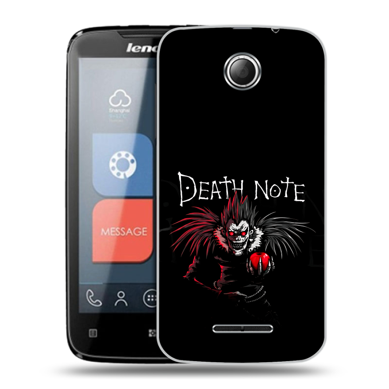 Пластиковый чехол на Lenovo A390 с принтом Death note Тетрадь смерти Пластиковый чехол на Lenovo A390 с принтом Death note Тетрадь смерти