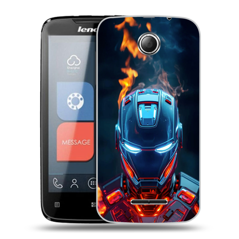 Пластиковый чехол на Lenovo A390 с принтом IronMan Железный человек Пластиковый чехол на Lenovo A390 с принтом IronMan Железный человек