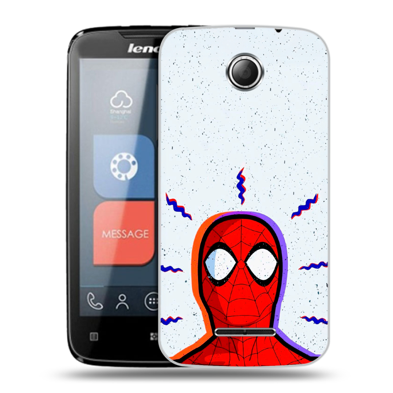 Пластиковый чехол на Lenovo A390 с принтом Spiderman Человек паук Пластиковый чехол на Lenovo A390 с принтом Spiderman Человек паук