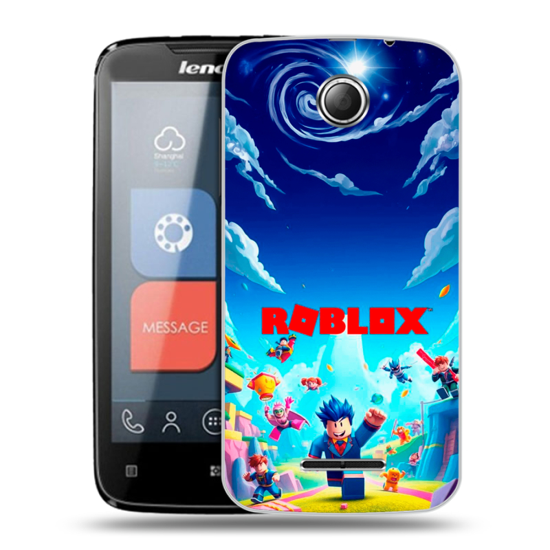 Пластиковый чехол на Lenovo A390 с принтом Roblox Роблокс Пластиковый чехол на Lenovo A390 с принтом Roblox Роблокс