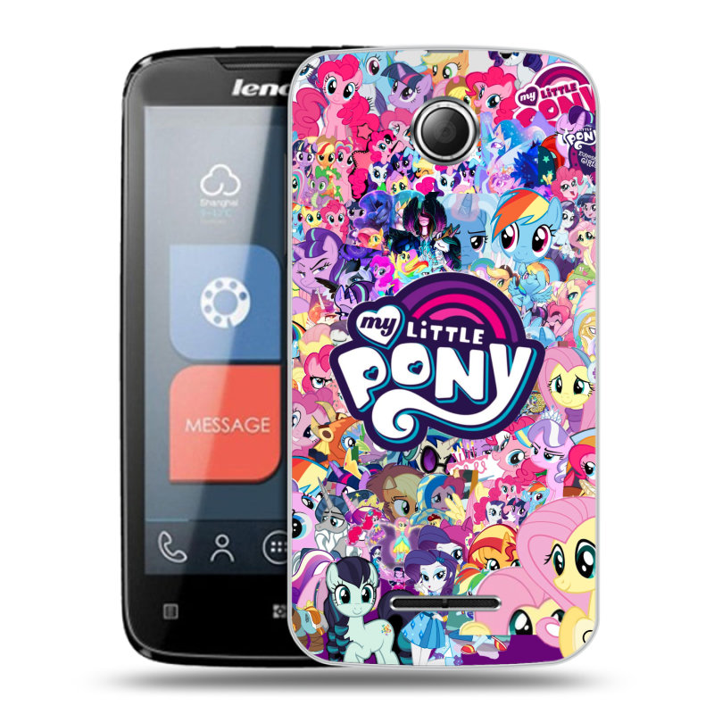 Пластиковый чехол на Lenovo A390 с принтом My little pony Дружба чудо Пластиковый чехол на Lenovo A390 с принтом My little pony Дружба чудо