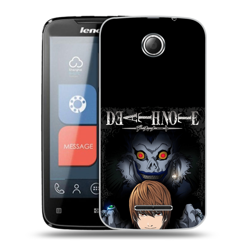Пластиковый чехол на Lenovo A390 с принтом Death note Тетрадь смерти Пластиковый чехол на Lenovo A390 с принтом Death note Тетрадь смерти