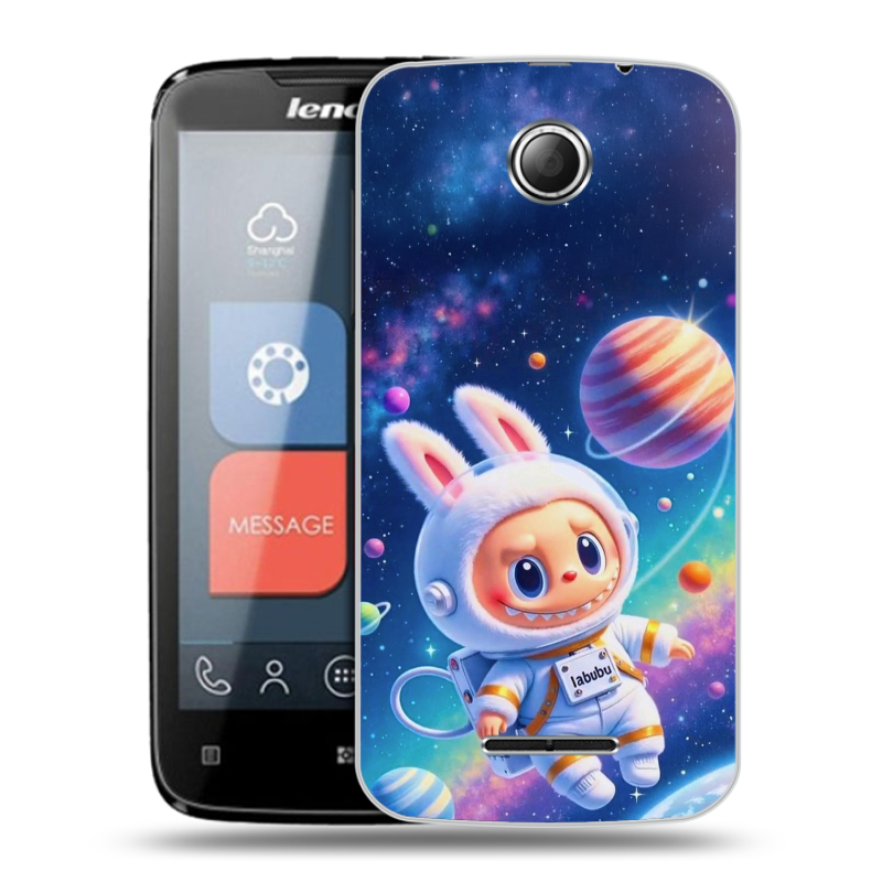 Пластиковый чехол на Lenovo A390 с принтом Labubu Лабубу Пластиковый чехол на Lenovo A390 с принтом Labubu Лабубу