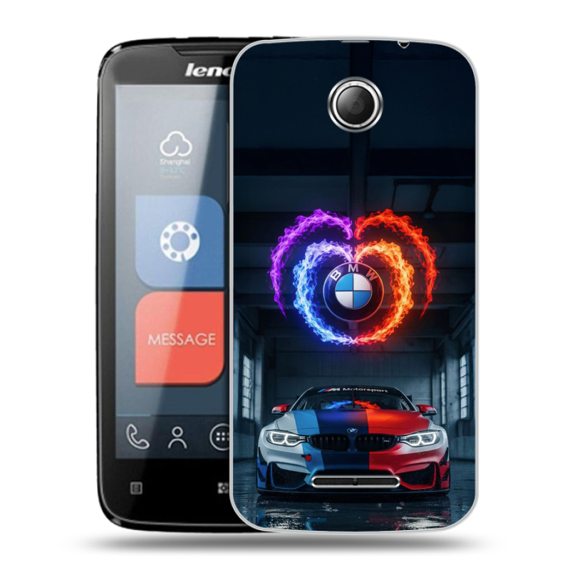 Пластиковый чехол на Lenovo A390 с принтом BMW БМВ Пластиковый чехол на Lenovo A390 с принтом BMW БМВ