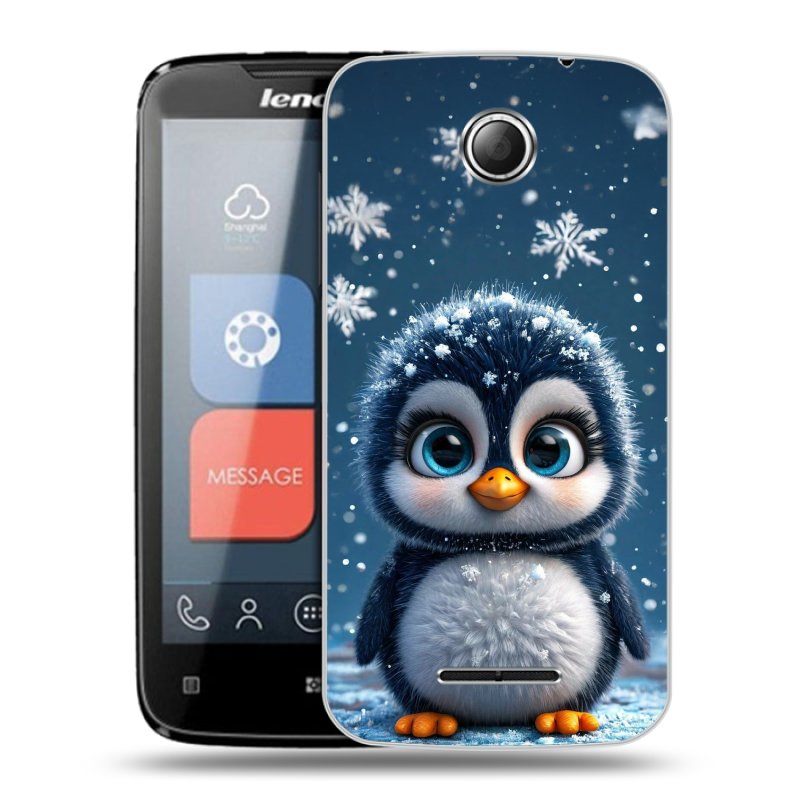 Пластиковый чехол на Lenovo A390 с принтом Новый год Пластиковый чехол на Lenovo A390 с принтом Новый год