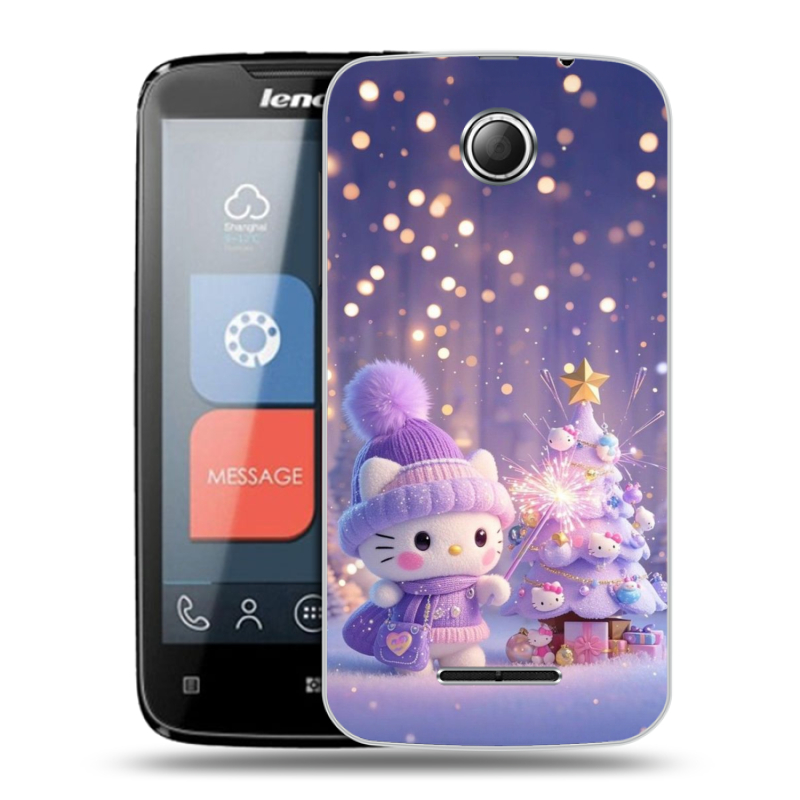 Пластиковый чехол на Lenovo A390 с принтом Новый год Пластиковый чехол на Lenovo A390 с принтом Новый год