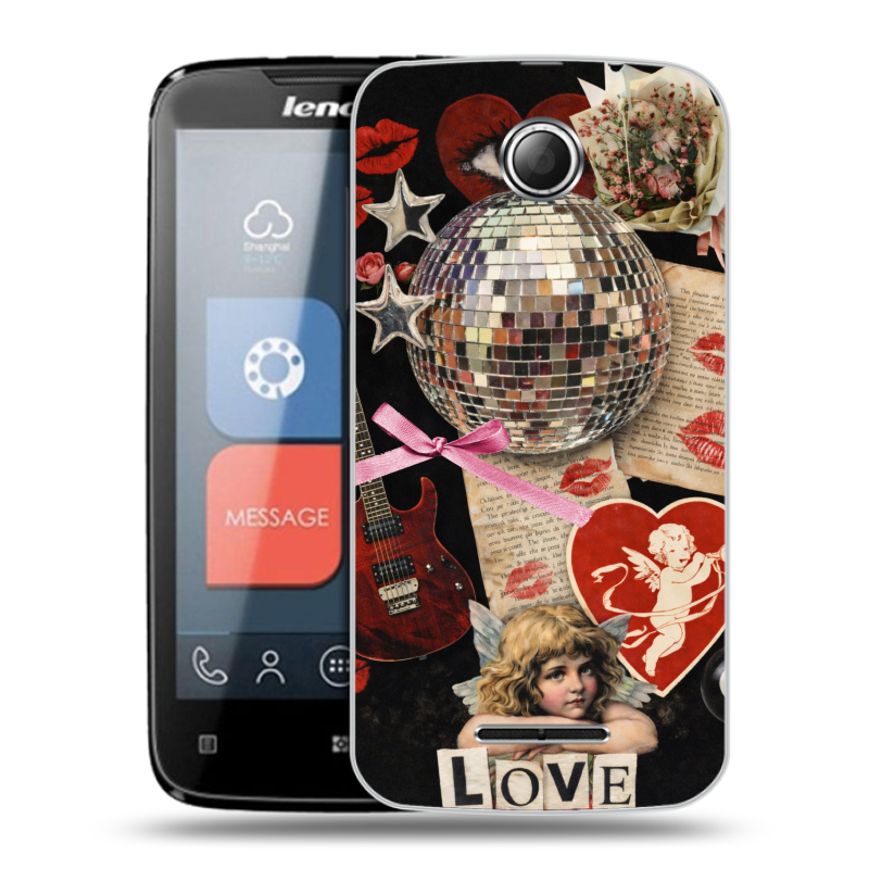 Пластиковый чехол на Lenovo A390 с принтом для девочек Пластиковый чехол на Lenovo A390 с принтом для девочек
