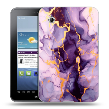 Силиконовый чехол на Samsung Galaxy Tab 2 7.0 с принтом Мрамор