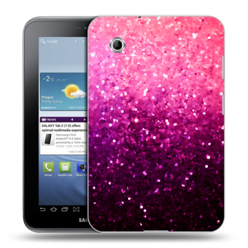 Силиконовый чехол на Samsung Galaxy Tab 2 7.0 с принтом Блестки