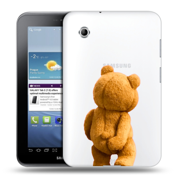 Силиконовый чехол на Samsung Galaxy Tab 2 7.0 с принтом Медведь