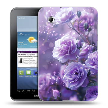 Силиконовый чехол на Samsung Galaxy Tab 2 7.0 с принтом Розы цветы
