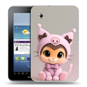 Силиконовый чехол на Samsung Galaxy Tab 2 7.0 с принтом Куроми Kuromi 