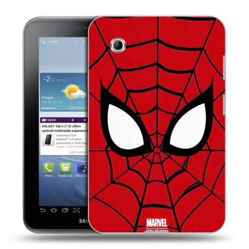 Силиконовый чехол на Samsung Galaxy Tab 2 7.0 с принтом человек паук spiderman