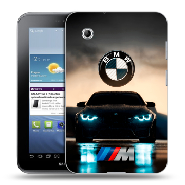 Силиконовый чехол на Samsung Galaxy Tab 2 7.0 с принтом БМВ BMW