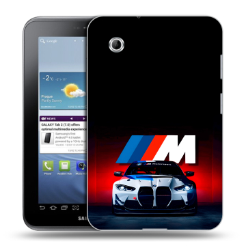 Силиконовый чехол на Samsung Galaxy Tab 2 7.0 с принтом БМВ BMW