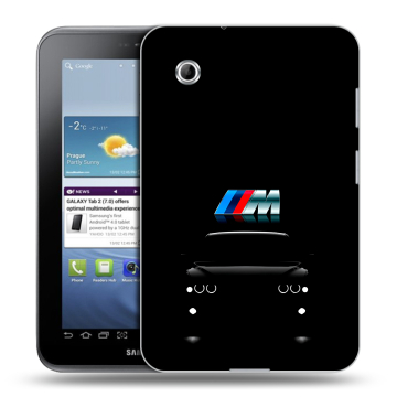 Силиконовый чехол на Samsung Galaxy Tab 2 7.0 с принтом БМВ BMW
