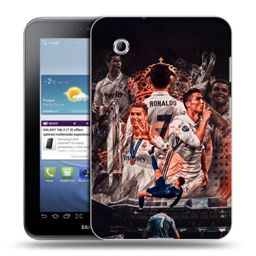 Силиконовый чехол на Samsung Galaxy Tab 2 7.0 с принтом Реал Роналдо Real Ronaldo