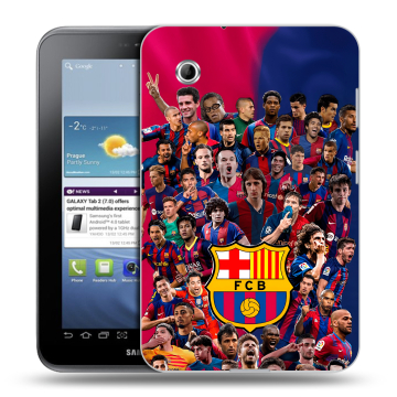Силиконовый чехол на Samsung Galaxy Tab 2 7.0 с принтом Барселона Barcelona Силиконовый чехол на Samsung Galaxy Tab 2 7.0 с принтом Барселона Barcelona