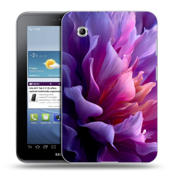 Силиконовый чехол на Samsung Galaxy Tab 2 7.0 с принтом женский цветы