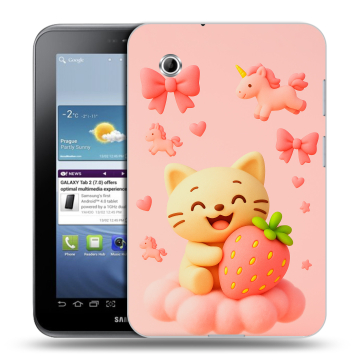 Силиконовый чехол на Samsung Galaxy Tab 2 7.0 с принтом для девочек Силиконовый чехол на Samsung Galaxy Tab 2 7.0 с принтом для девочек