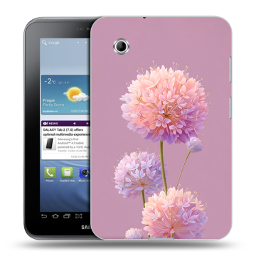 Силиконовый чехол на Samsung Galaxy Tab 2 7.0 с принтом Цветы