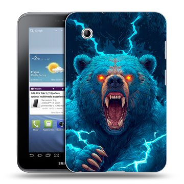 Силиконовый чехол на Samsung Galaxy Tab 2 7.0 с принтом Медведь