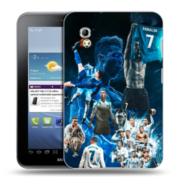 Силиконовый чехол на Samsung Galaxy Tab 2 7.0 с принтом Реал Роналдо